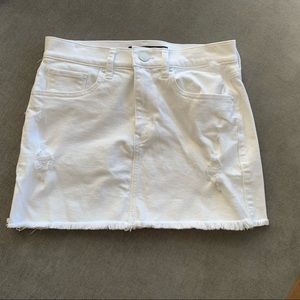 Express White Jean Skirt